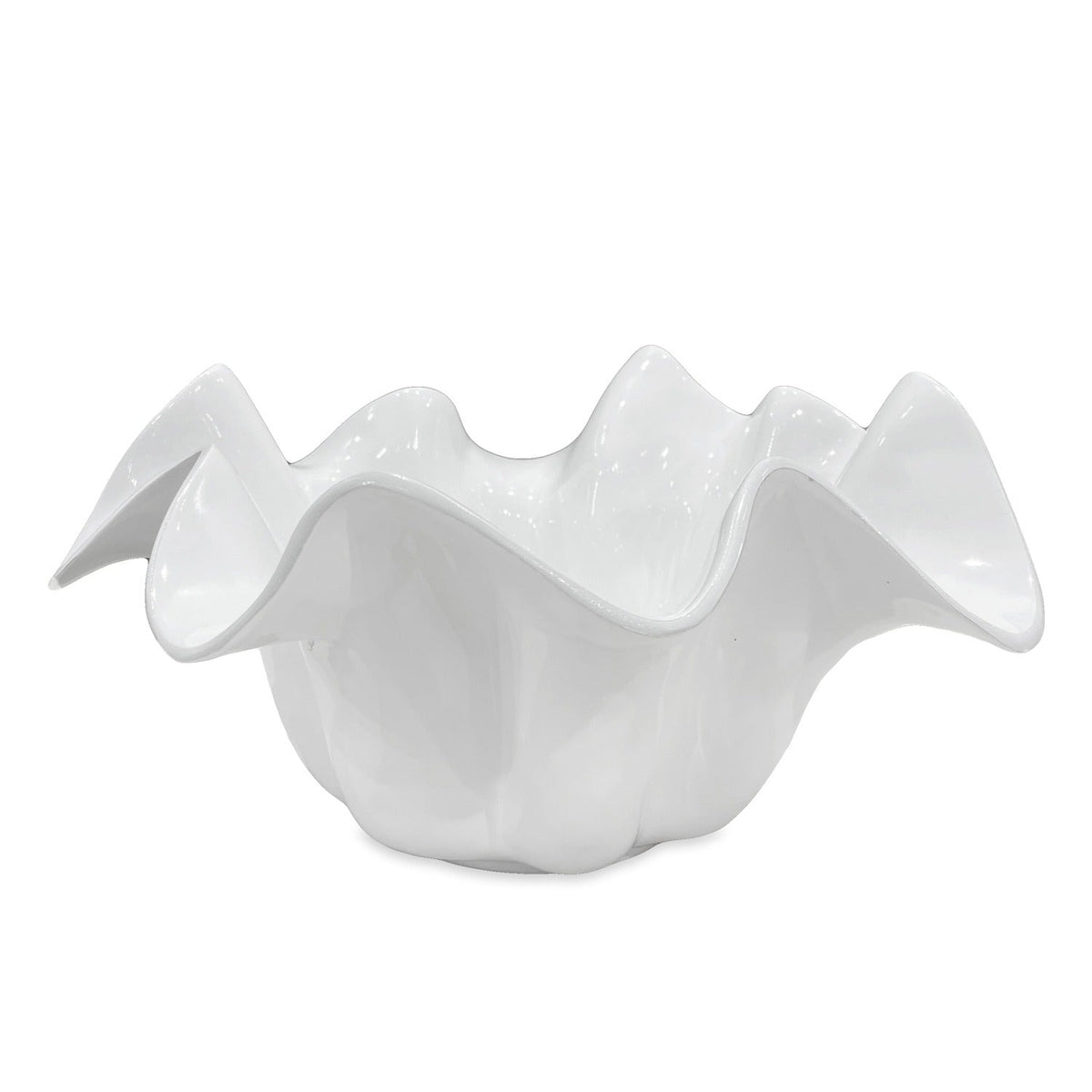 Vida Havana Medium Medusa Bowl White | Bone & Brass