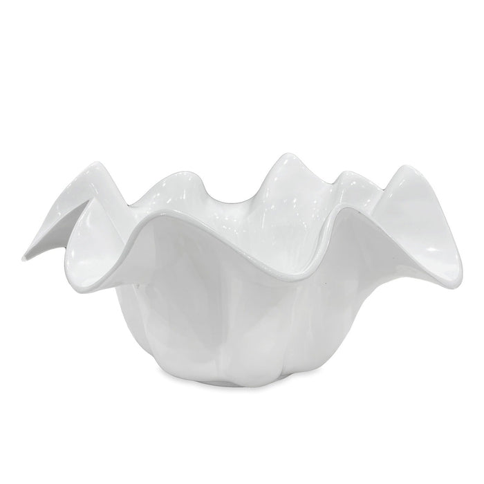 Vida Havana Medium Medusa Bowl White | Bone & Brass