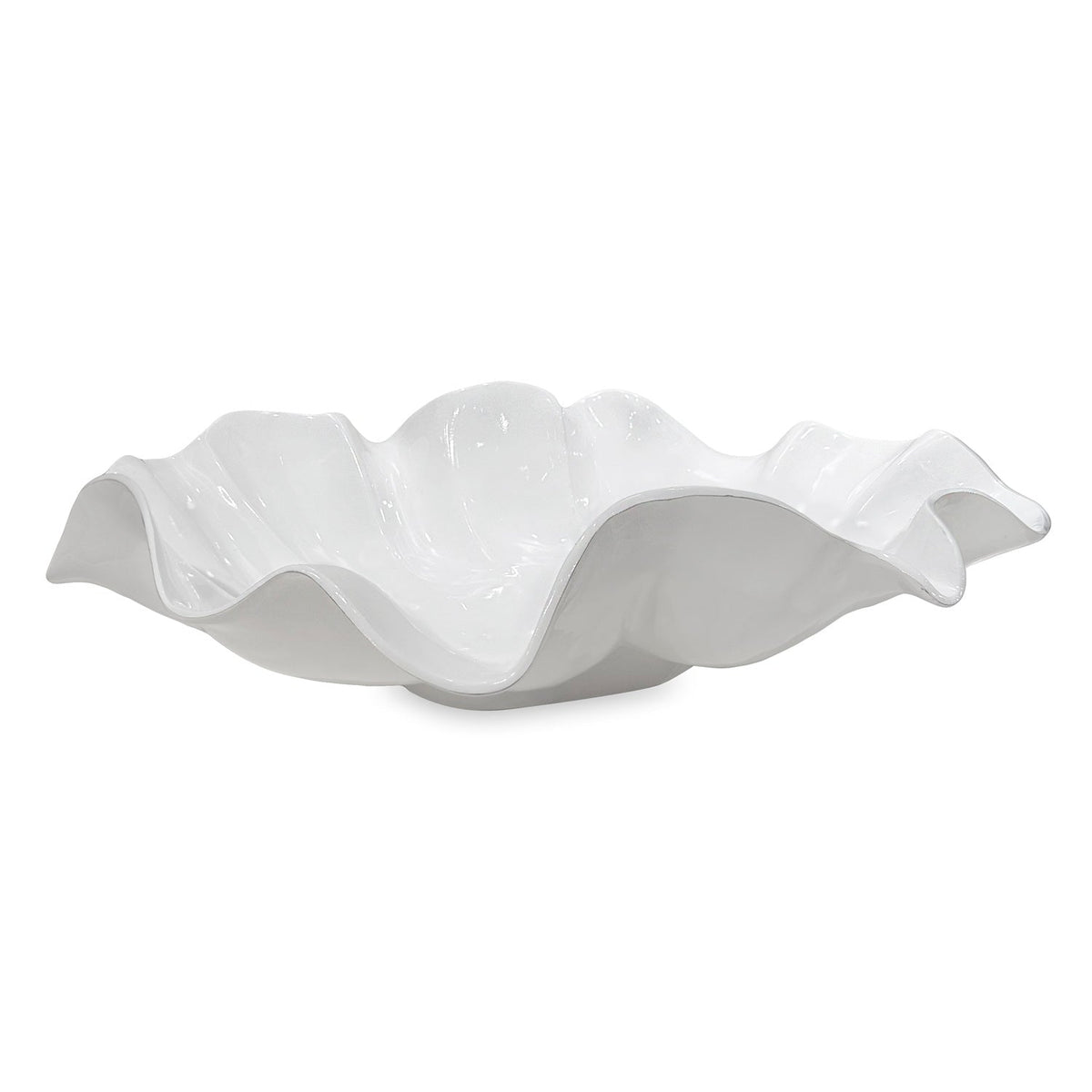 Vida Havana Aries Extra Large Bowl White | Bone & Brass