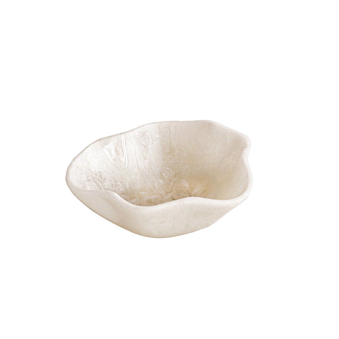 Resin Alabaster Mini Bowl White Swirl | Bone & Brass