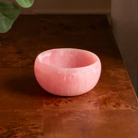 Resin Sorbet Mini Round Bowl Raspberry - Bowl Top View | Bone & Brass