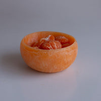 Resin Sorbet Mini Round Bowl Tangerine - Bowl Side View | Bone & Brass