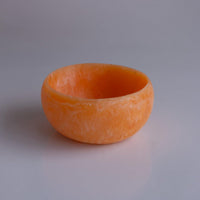 Resin Sorbet Mini Round Bowl Tangerine - Bowl View | Bone & Brass