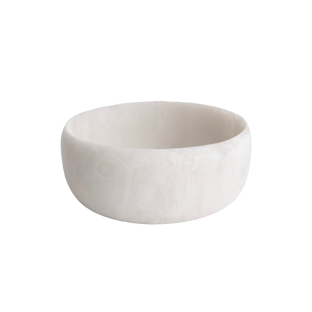 Resin Coconut Large Round Serving Bowl | Bone & Brass