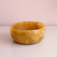 Resin Sorbet Large Round Bowl Matcha - Bowl View | Bone & Brass