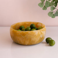 Resin Sorbet Large Round Bowl Matcha - Bowl Detail | Bone & Brass