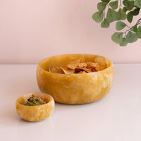 Resin Sorbet Large Round Bowl Matcha - Bowl Top View | Bone & Brass