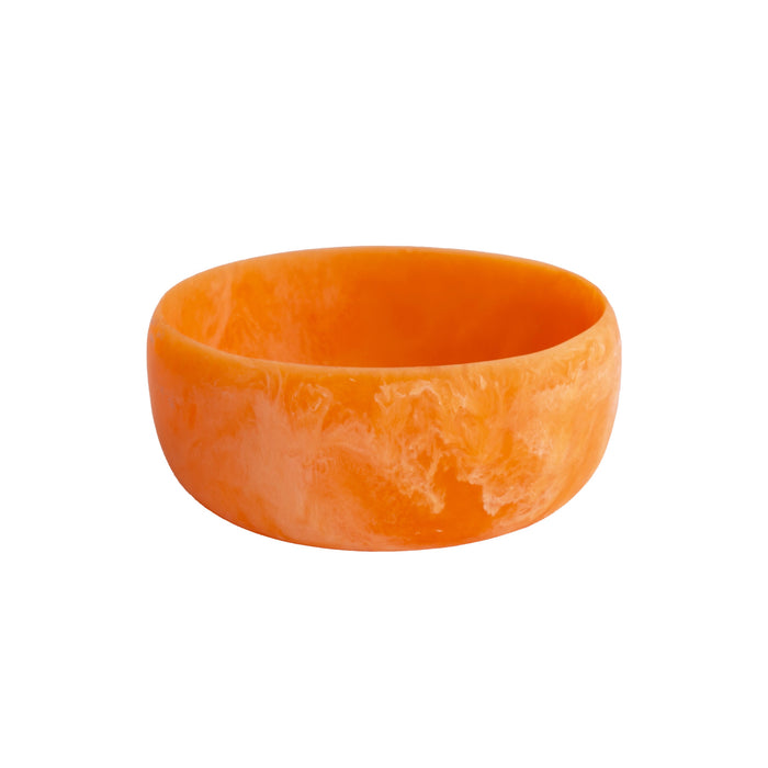 Resin Sorbet Large Round Bowl Tangerine | Bone & Brass