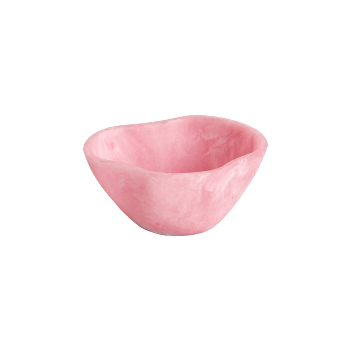 RESIN Sorbet Mini Wavy Round Bowl Raspberry | Bone & Brass