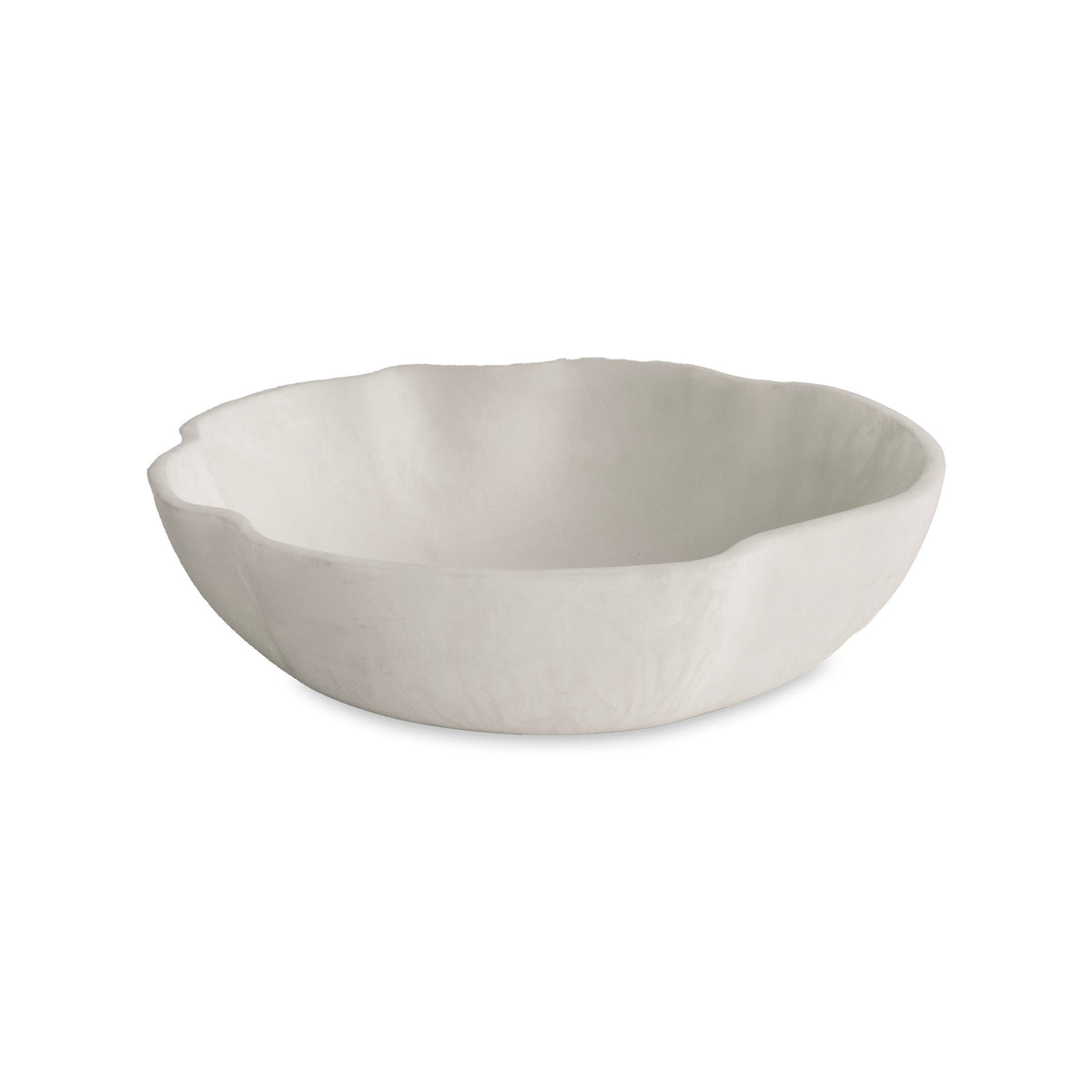 Resin Sorbet Large Wavy Round Bowl Coconut | Bone & Brass