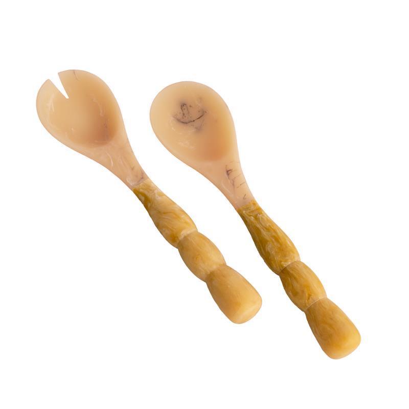 Resin Sorbet Salad Servers Matcha | Bone & Brass