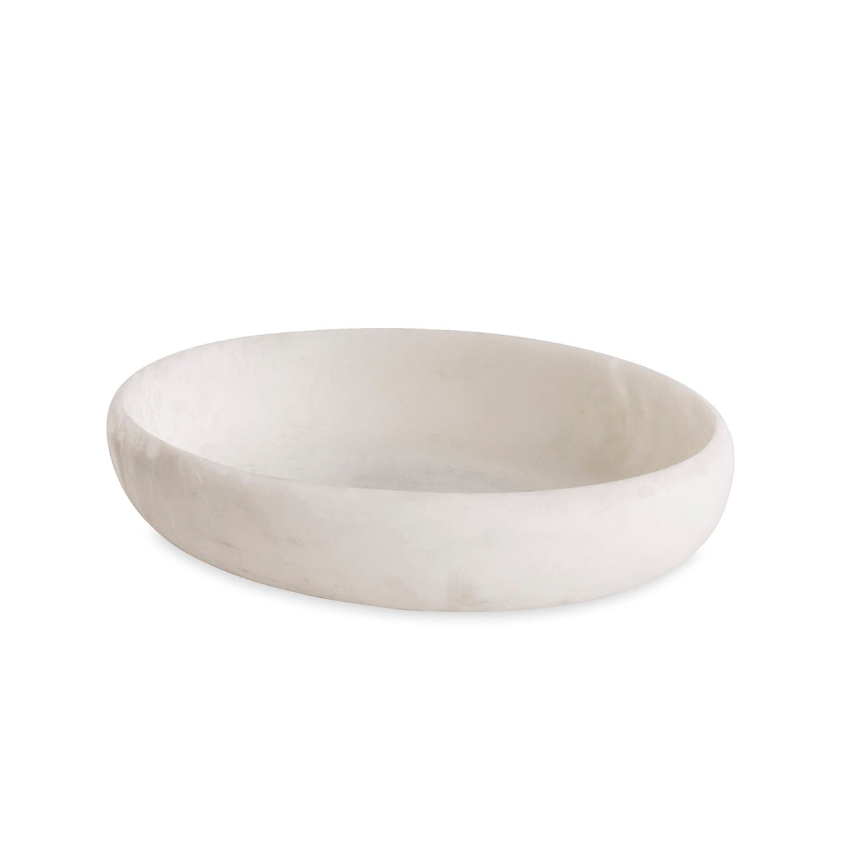 Resin Sorbet Large Oval Bowl Coconut | Bone & Brass