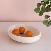 Resin Sorbet Large Oval Bowl Coconut - Bowl Detail | Bone & Brass