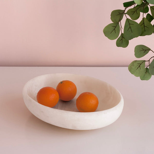 Resin Sorbet Large Oval Bowl Coconut - Bowl Detail | Bone & Brass