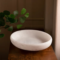 Resin Sorbet Large Oval Bowl Coconut - Bowl Top View | Bone & Brass