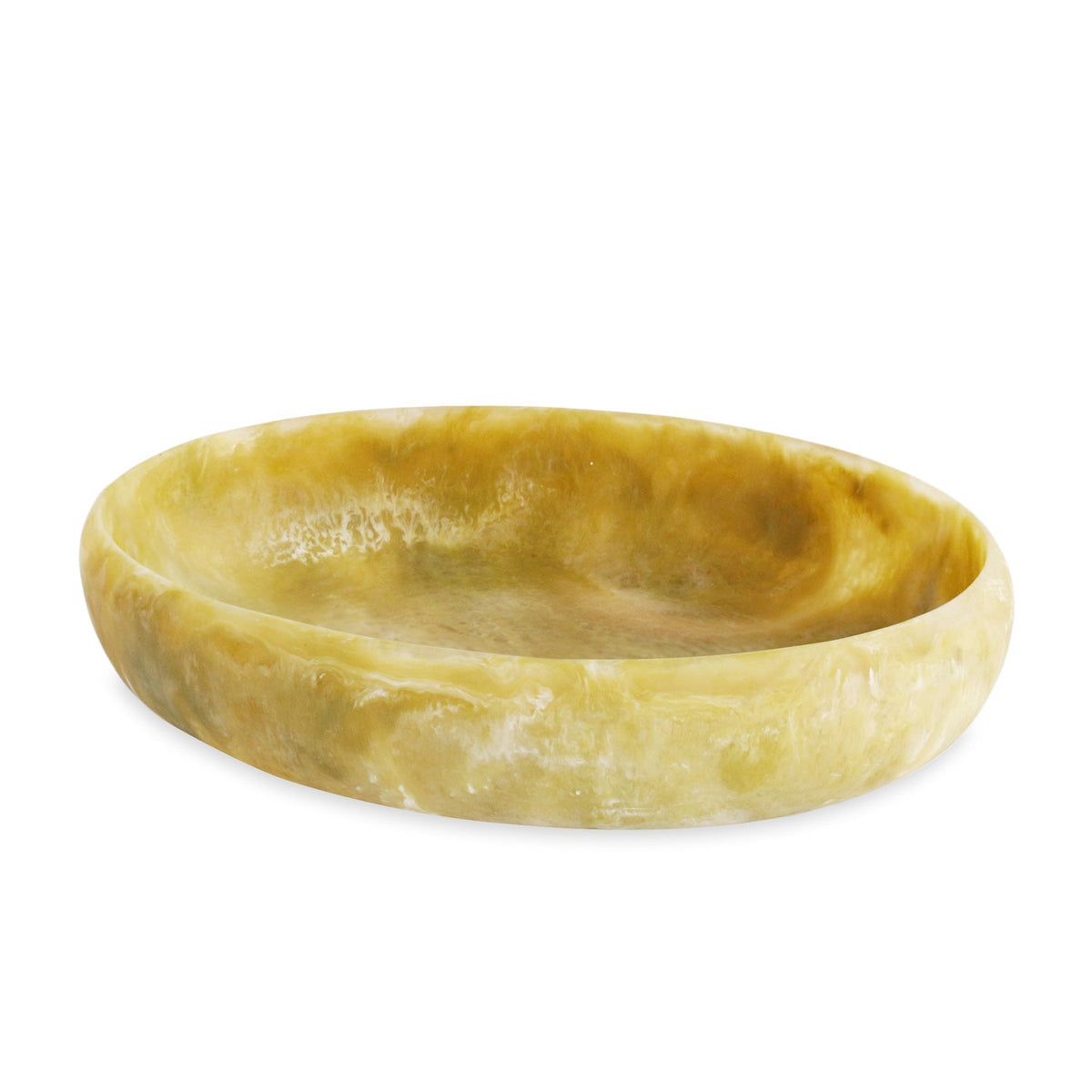 Resin Sorbert Large Oval Bowl Matcha | Bone & Brass