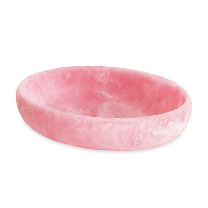 Rasberry Resin Large Oval Bowl