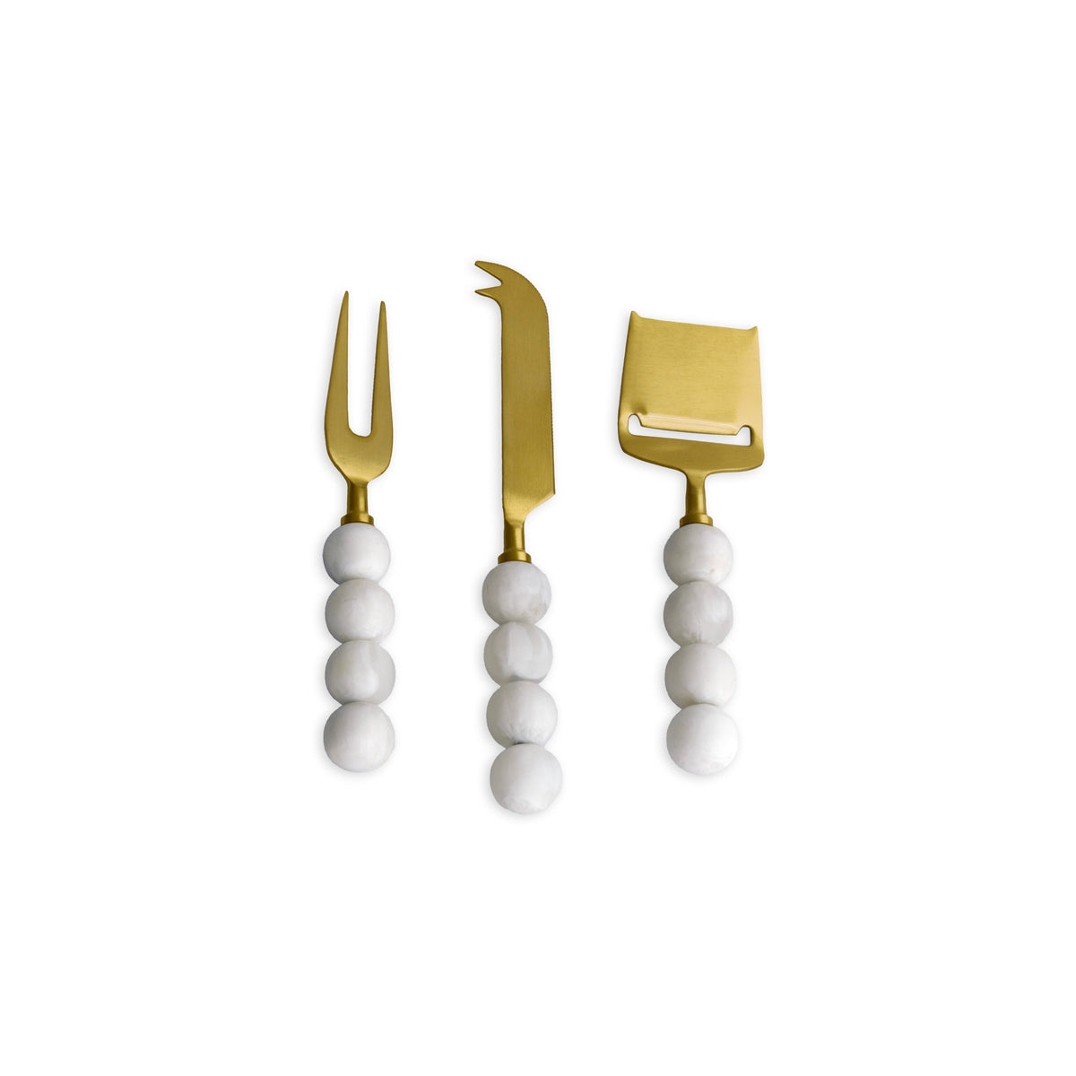 Resin Sorbet Cheese Set 3 Coconut | Bone & Brass