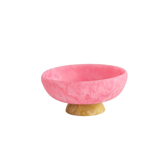 Resin Sorbet Medium Round Bowl Base Raspberry Matcha | Bone & Brass