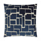 Aura Navy Throw Pillow