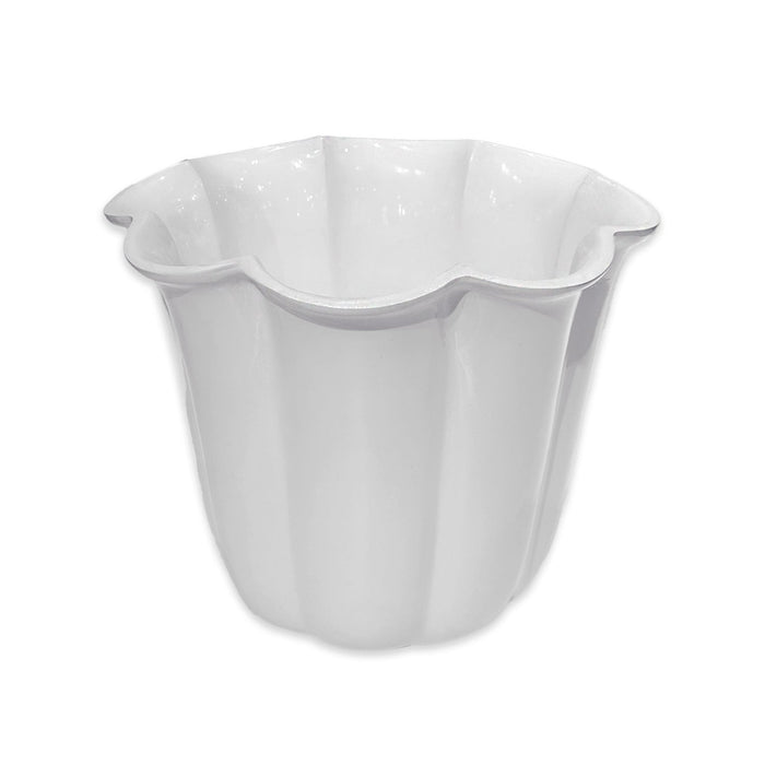 White Amelia Fluted Vase