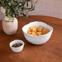 Vida Nube Osaka Medium Bowl White - Bowl View | Bone & Brass
