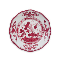White & Red Faenza Salad Plate Set of 4