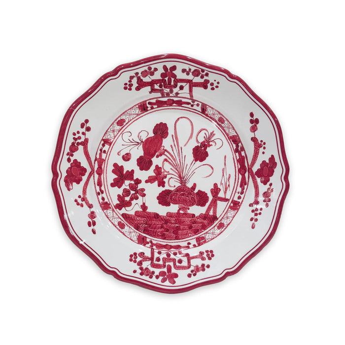 White & Red Faenza Salad Plate Set of 4