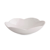 White Amelia Medium Serving Bowl | Bone & Brass
