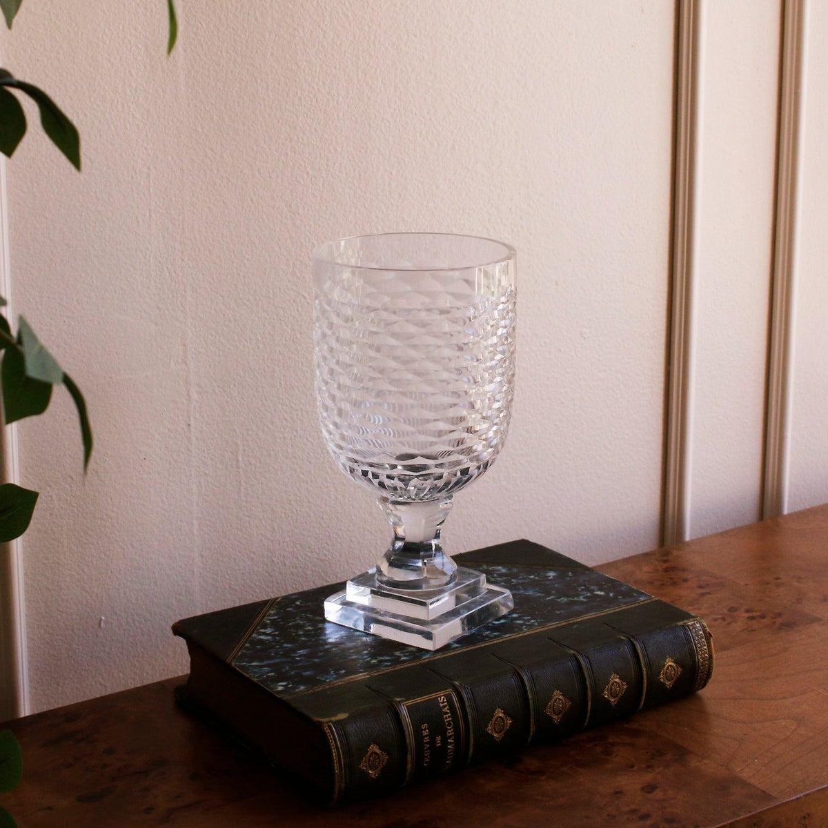 Glass Eclat Small Hurricane Clear - Hurricane Detail | Bone & Brass