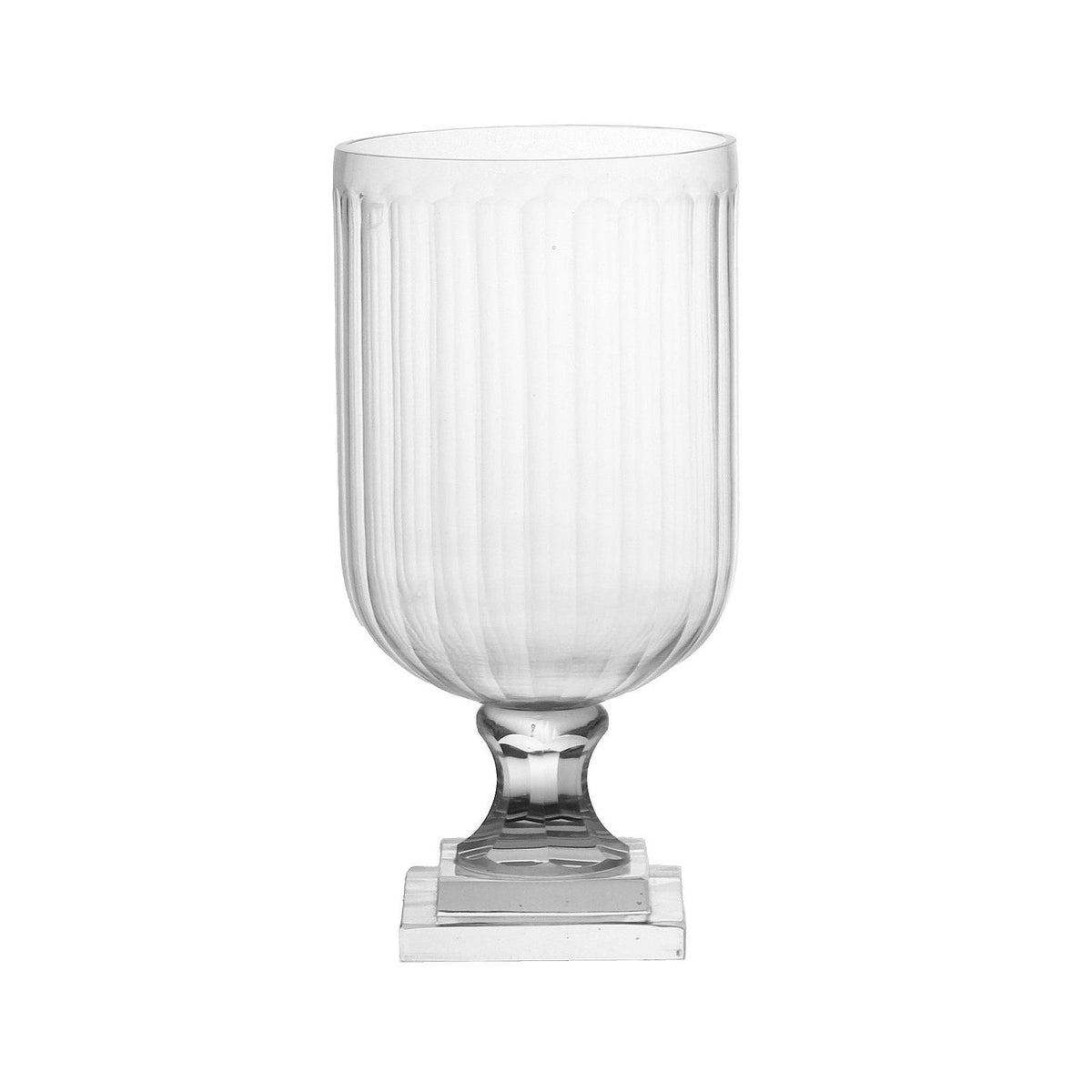 Glass Eclat Large Hurricane Clear | Bone & Brass