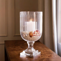Glass Eclat Large Hurricane Clear - Hurricane Detail | Bone & Brass