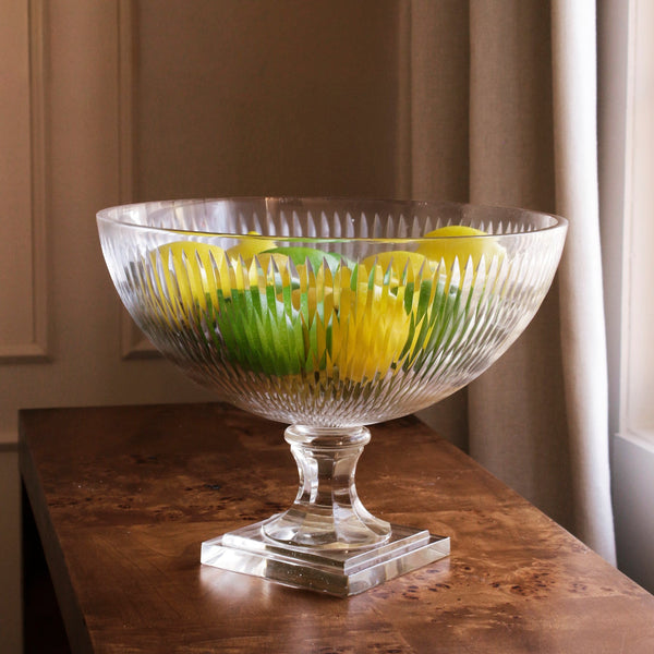 Glass Clear Eclat Centerpiece Pedestal Bowl