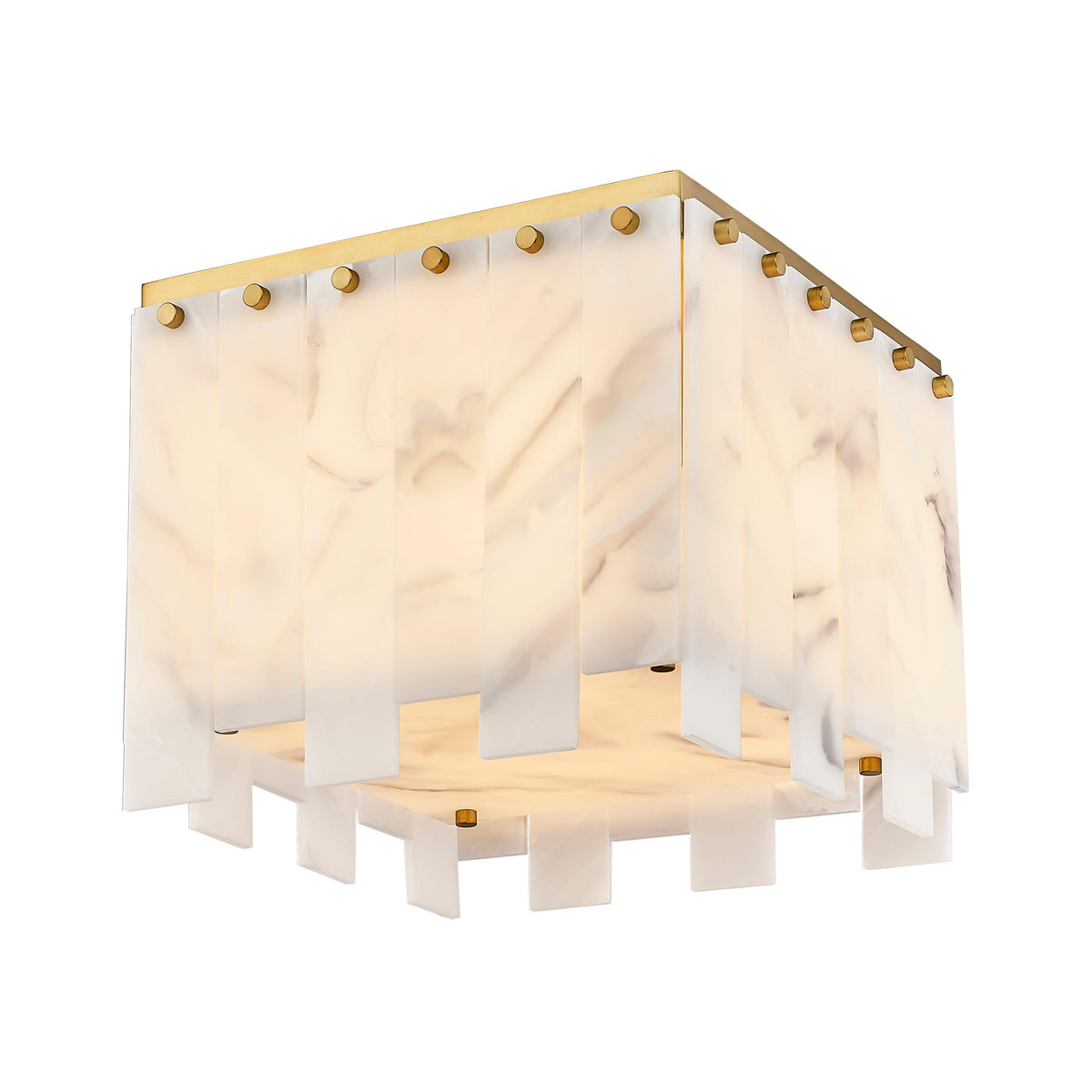 Rubbed Brass Viviana Flush Mount