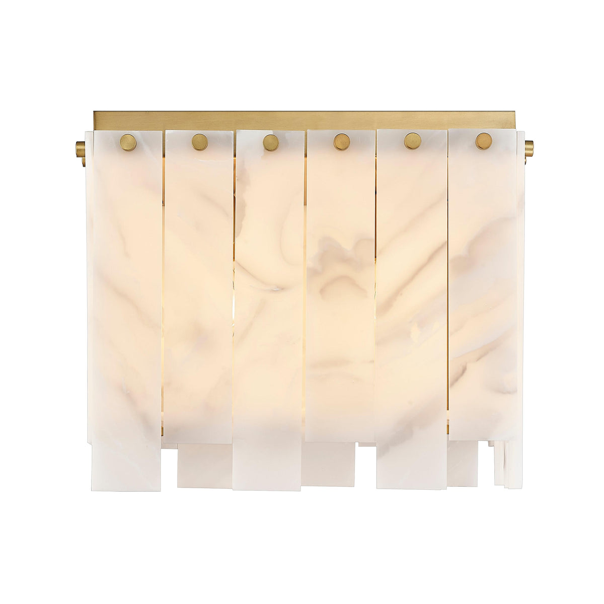 Rubbed Brass Viviana Flush Mount