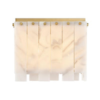 Rubbed Brass Viviana Flush Mount