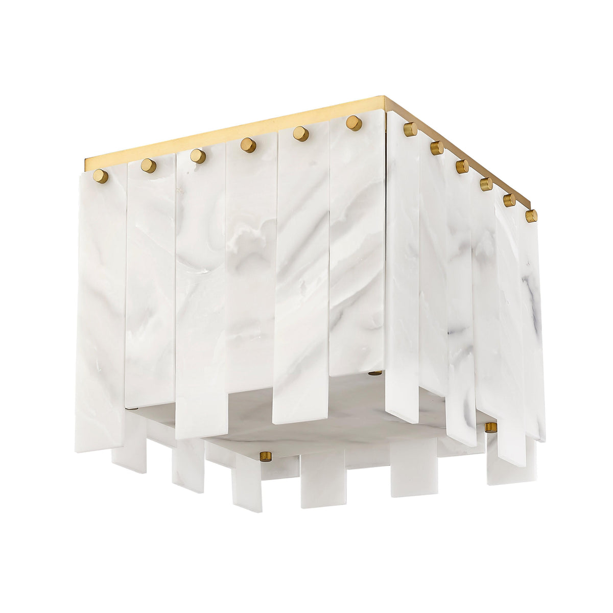 Rubbed Brass Viviana Flush Mount