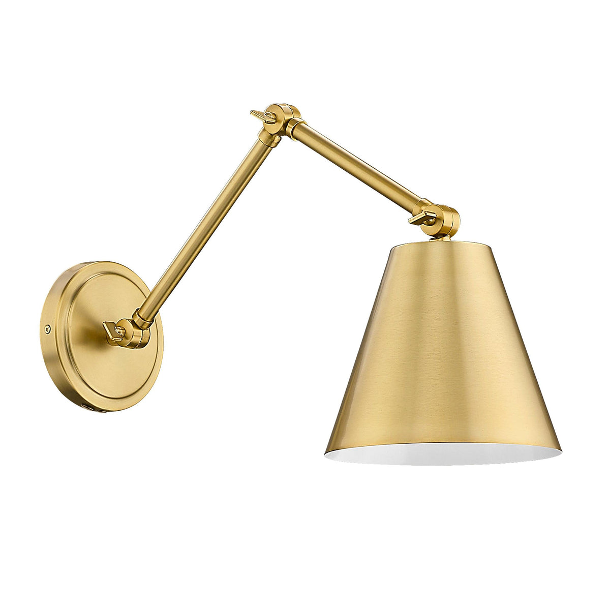 Modern Gold Adjustable Cone Sconce