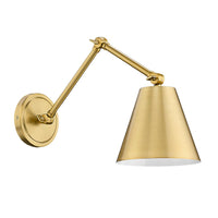 Modern Gold Adjustable Cone Sconce