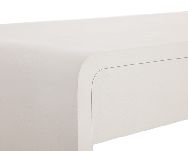 Ilona Oyster Shagreen Desk