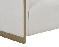 Larron Cream Curved Sofa