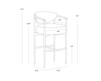 Heloise Barstool Bravo Black