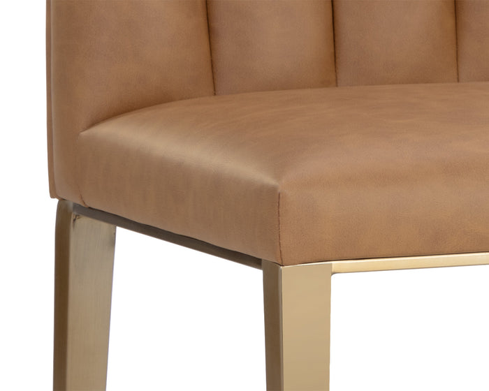 Wilbur Milliken Cognac Counter Stool