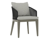 Capri Dining Smoke Grey - Copacabana Marble Armchair
