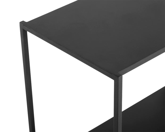 Eiffel Low Medium - Black Bookcase