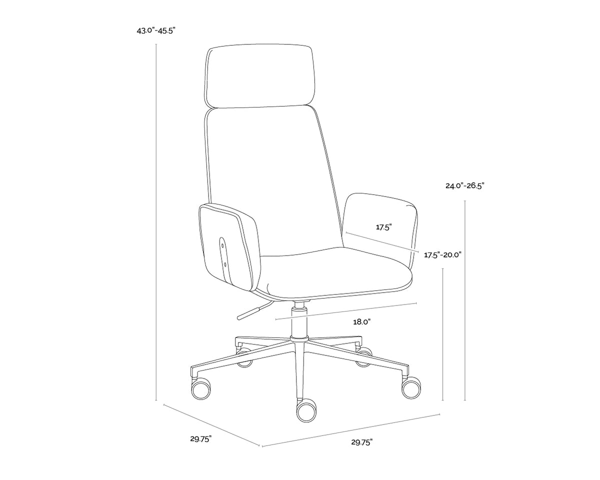 Kalev Office Chacha Cream Chair