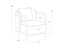 Beatrice Dove Cream Lounge Chair