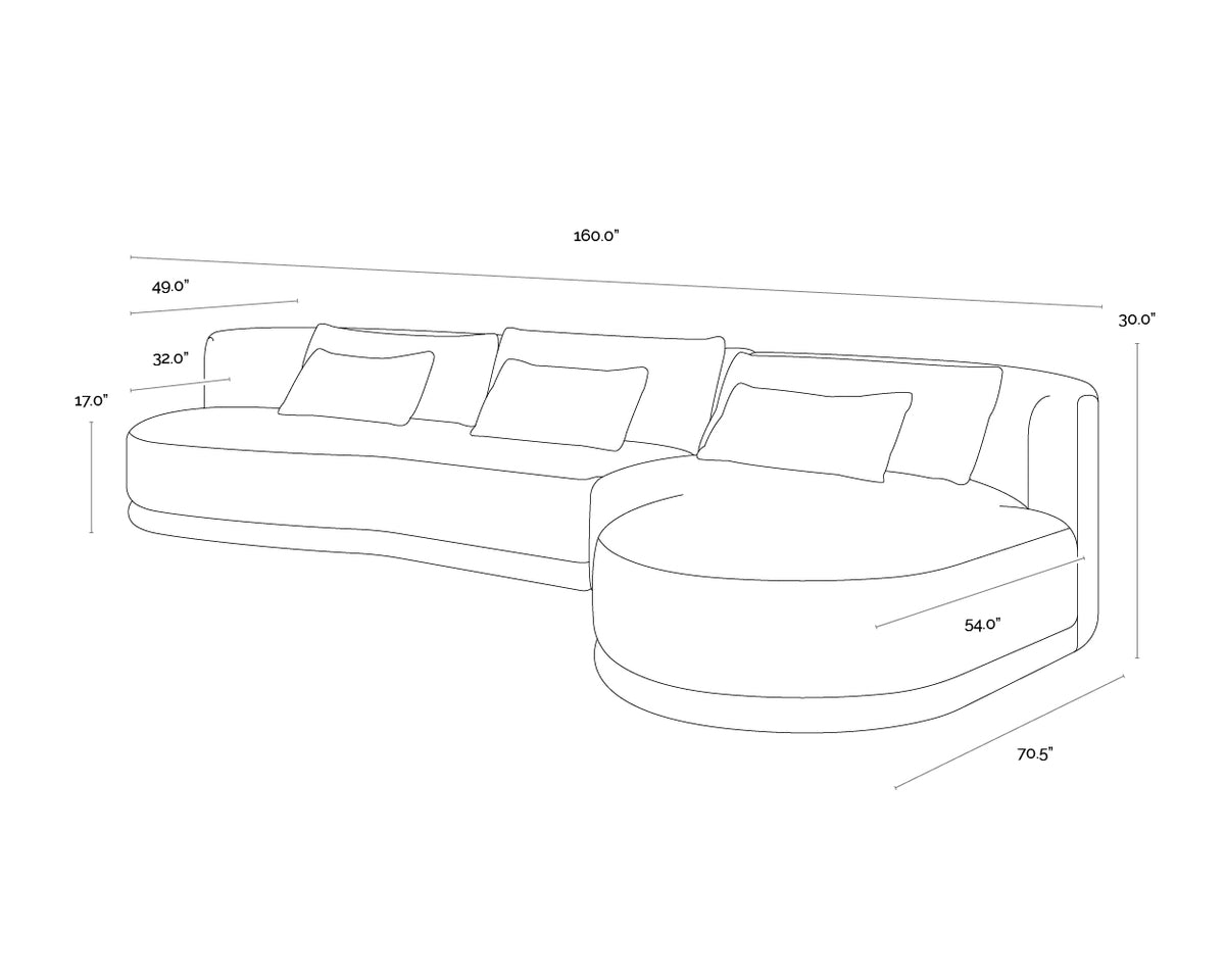 London Copenhagen White Boucle RAF Sectional
