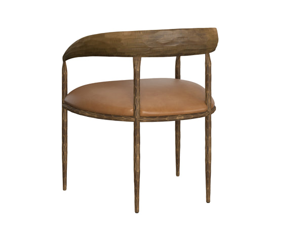 Zanatta Dining Tan Leather Armchair