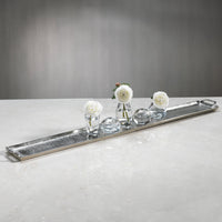 40-Inch Long Nickel Decorative Tray - Tray Detail | Bone & Brass